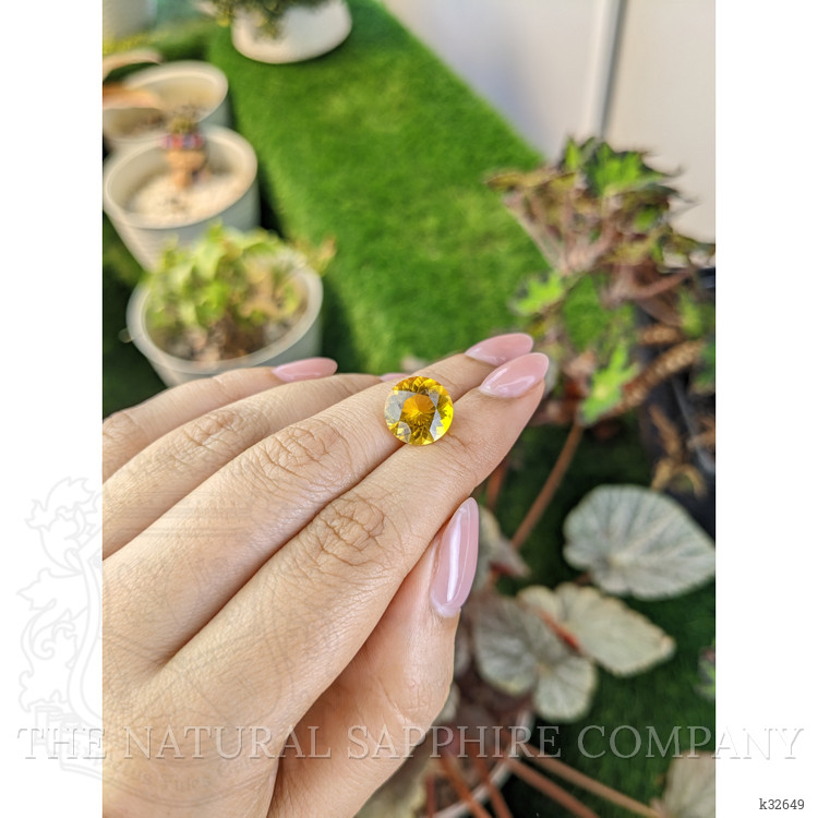 4.11 Ct. Yellow Citrine from Ceylon (Sri Lanka)