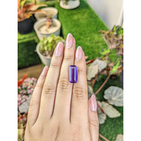 6.78 Ct. Purple Amethyst from Ceylon (Sri Lanka) Life Style