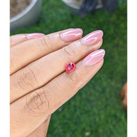 1.04 Ct. Reddish Pink Cabochon Spinel from Tanzania Life Style