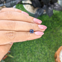1.08 Ct. Purplish Blue Spinel from Tanzania Life Style