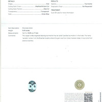 5.49 Ct. Paraiba Tourmaline from Nigeria Scan Report