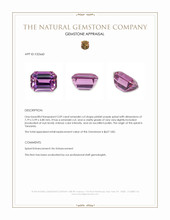 2.09 Ct. Pinkish Purple Spinel from Tanzania Appraisal