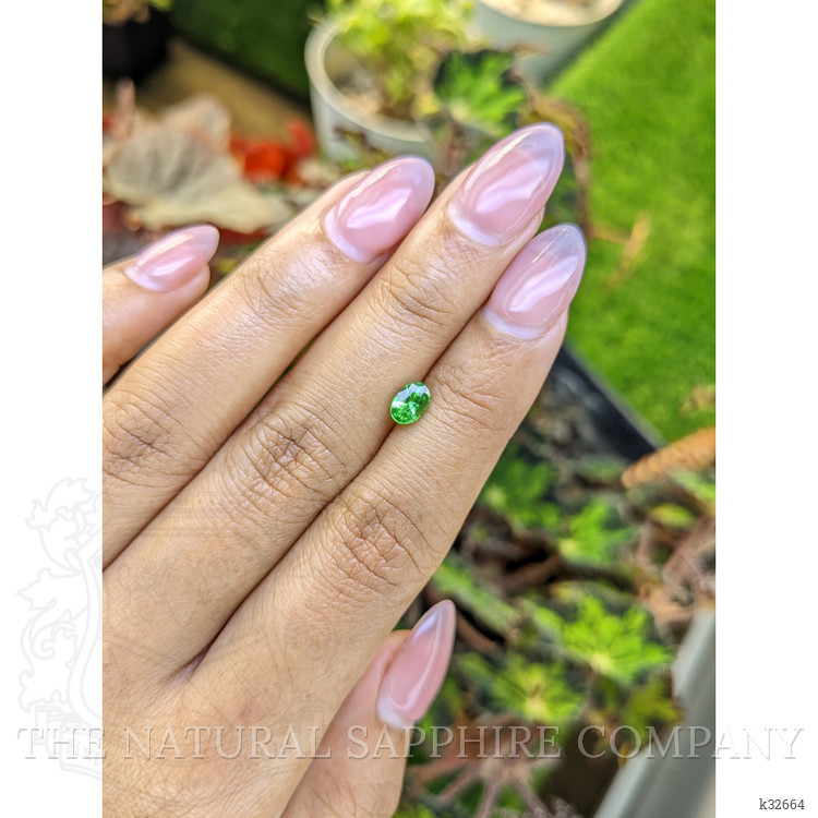 0.63 Ct. Tsavorite Garnet from Tanzania