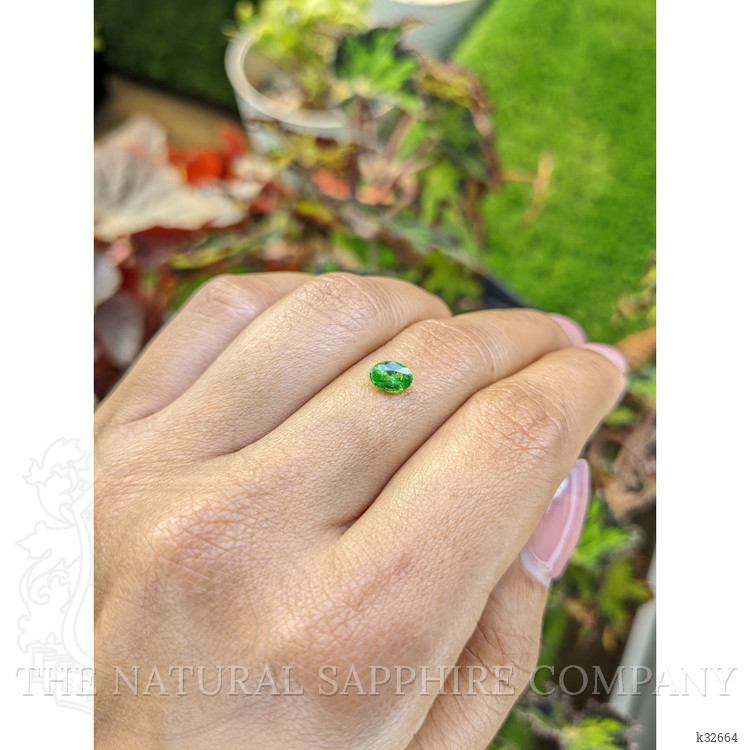 0.63 Ct. Tsavorite Garnet from Tanzania