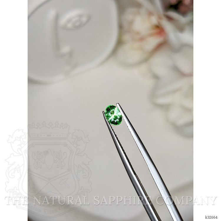 0.63 Ct. Tsavorite Garnet from Tanzania