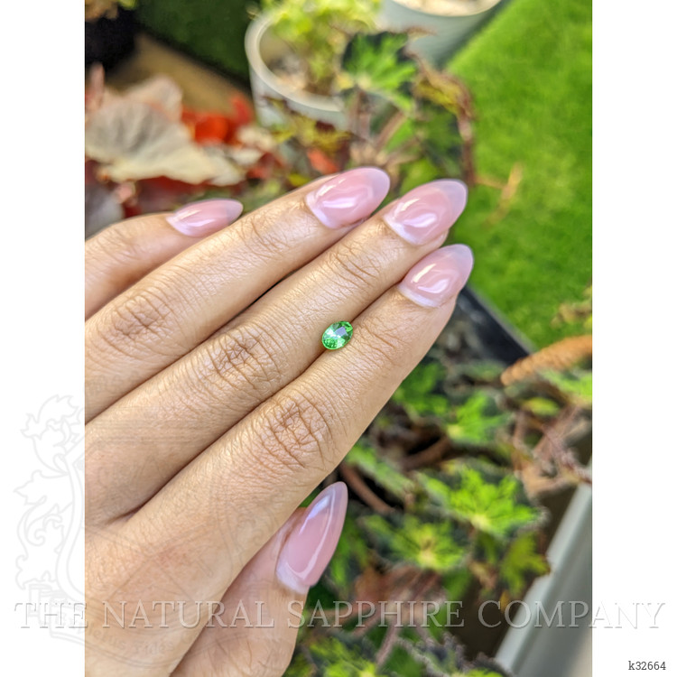 0.63 Ct. Tsavorite Garnet from Tanzania