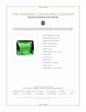 1.00 Ct. Tsavorite Garnet from Tanzania Scan Report