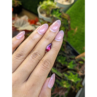 2.06 Ct. Pinkish Purple Rhodolite Garnet from Ceylon (Sri Lanka) Life Style