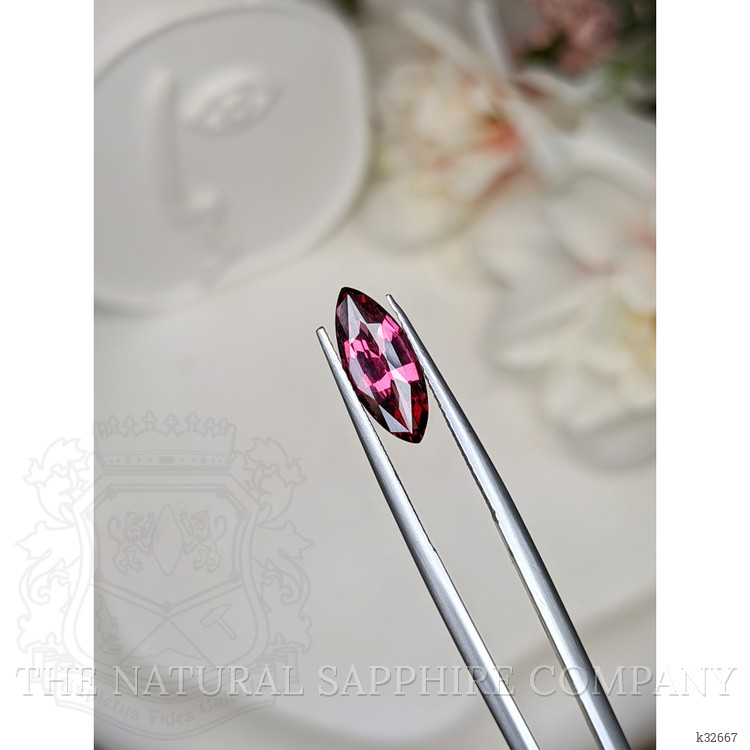 2.06 Ct. Pinkish Purple Rhodolite Garnet from Ceylon (Sri Lanka)