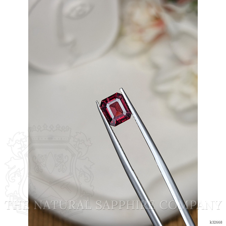 1.74 Ct. Purplish Red Rhodolite Garnet from Ceylon (Sri Lanka)