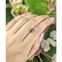 1.62 Ct. Purplish Pink Rhodolite Garnet from Ceylon (Sri Lanka) Life Style