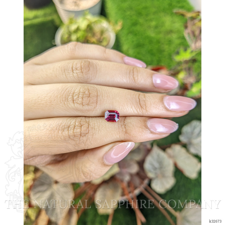 1.62 Ct. Purplish Pink Rhodolite Garnet from Ceylon (Sri Lanka)