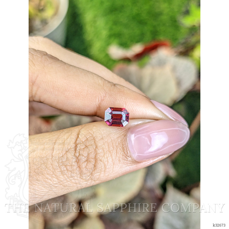 1.62 Ct. Purplish Pink Rhodolite Garnet from Ceylon (Sri Lanka)