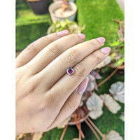 1.55 Ct. Purplish Pink Rhodolite Garnet from Ceylon (Sri Lanka) Life Style
