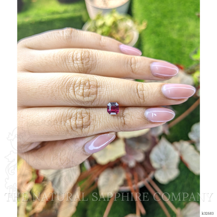 1.55 Ct. Purplish Pink Rhodolite Garnet from Ceylon (Sri Lanka)