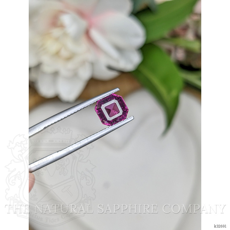 1.86 Ct. Pinkish Purple Rhodolite Garnet from Ceylon (Sri Lanka)