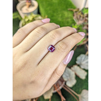 1.86 Ct. Pinkish Purple Rhodolite Garnet from Ceylon (Sri Lanka) Life Style