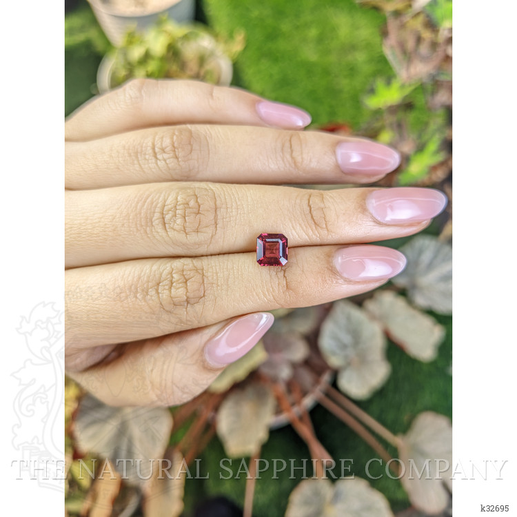 1.76 Ct. Purplish Pink Rhodolite Garnet from Ceylon (Sri Lanka)