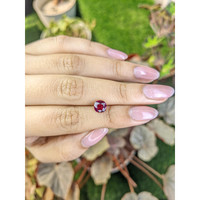 1.53 Ct. Purplish Red Rhodolite Garnet from Ceylon (Sri Lanka) Life Style
