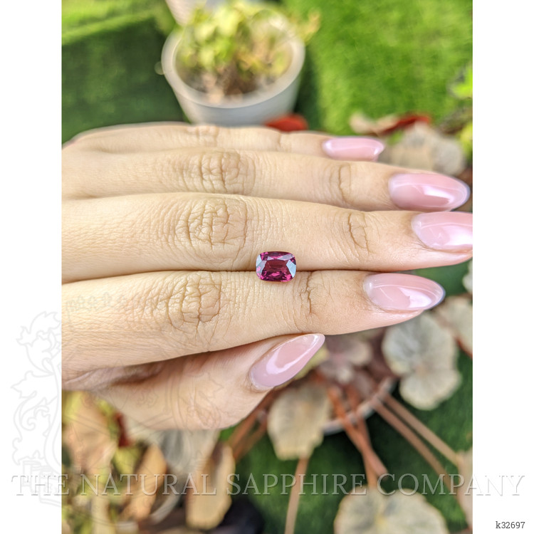 1.82 Ct. Purplish Pink Rhodolite Garnet from Ceylon (Sri Lanka)