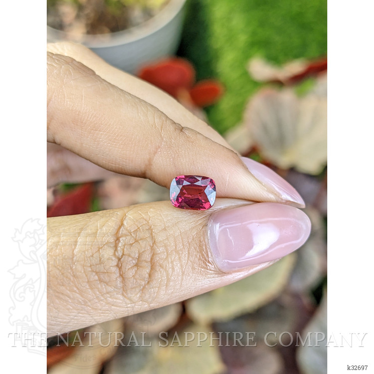 1.82 Ct. Purplish Pink Rhodolite Garnet from Ceylon (Sri Lanka)