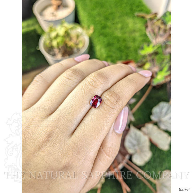 1.82 Ct. Purplish Pink Rhodolite Garnet from Ceylon (Sri Lanka)