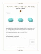 1.24 Ct. Cabochon Turquoise from Persia Appraisal
