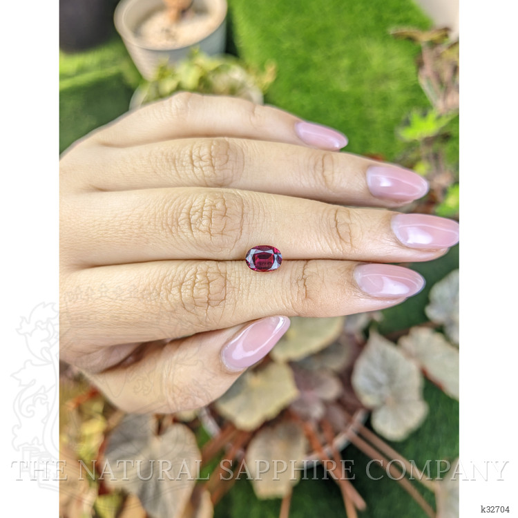 1.64 Ct. Purplish Pink Rhodolite Garnet from Ceylon (Sri Lanka)