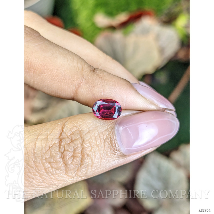 1.64 Ct. Purplish Pink Rhodolite Garnet from Ceylon (Sri Lanka)
