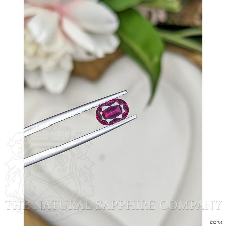 1.64 Ct. Purplish Pink Rhodolite Garnet from Ceylon (Sri Lanka)