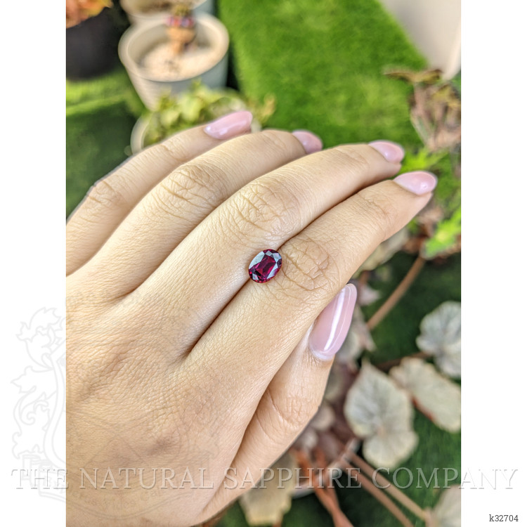 1.64 Ct. Purplish Pink Rhodolite Garnet from Ceylon (Sri Lanka)