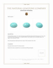 1.27 Ct. Cabochon Turquoise from Persia Appraisal