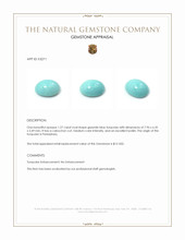 1.27 Ct. Cabochon Turquoise from Persia(Iran) Appraisal