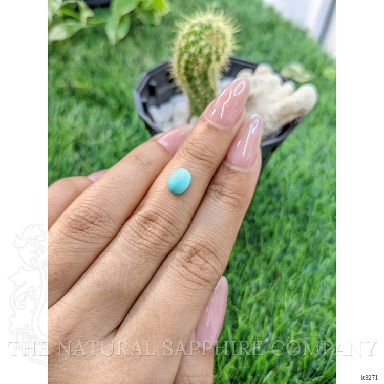 1.27 Ct. Cabochon Turquoise from Persia