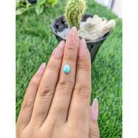 1.27 Ct. Cabochon Turquoise from Persia Life Style