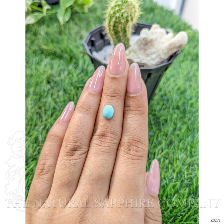 1.27 Ct. Cabochon Turquoise from Persia