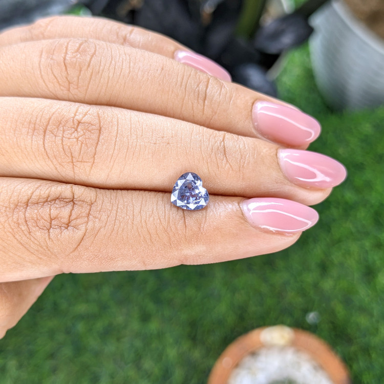 1.24 Ct. Purplish Blue Spinel from Tanzania
