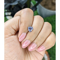 1.24 Ct. Purplish Blue Spinel from Tanzania Life Style