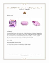 1.06 Ct. Pinkish Purple Spinel from Tanzania Appraisal