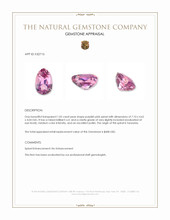 1.02 Ct. Purplish Pink Spinel from Tanzania Appraisal