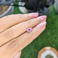 1.02 Ct. Purplish Pink Spinel from Tanzania Life Style