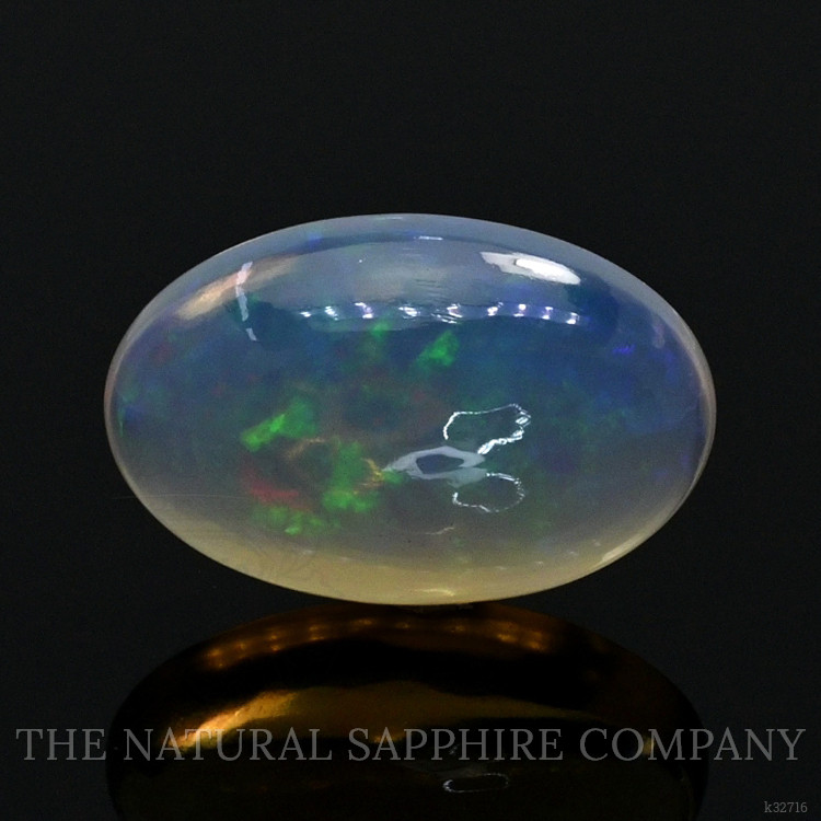 10.72 Ct. Multi Color Cabochon White Opal (Light Opal) from Ethiopia