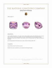 1.55 Ct. Pinkish Purple Spinel from Tanzania Appraisal