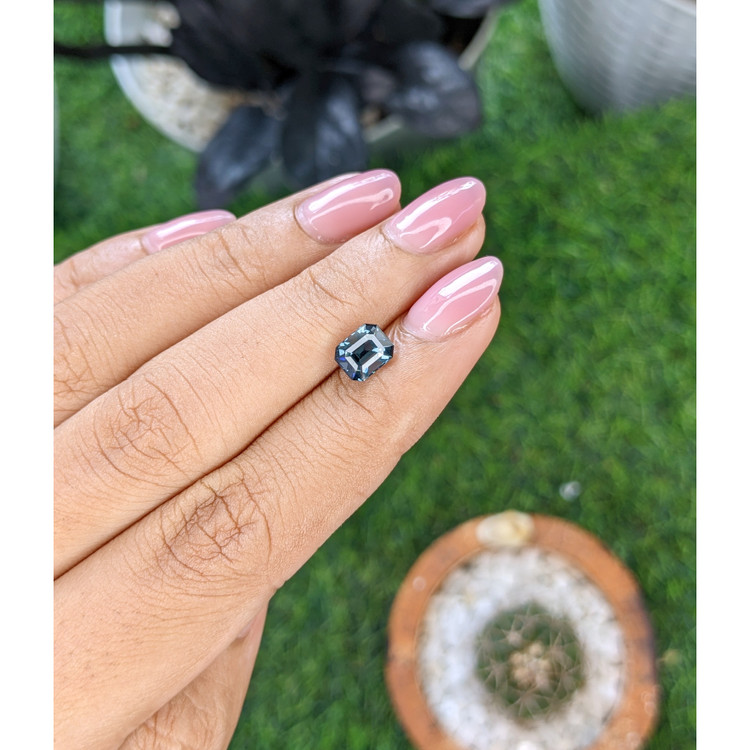 1.53 Ct. Greyish Blue Spinel from Tanzania