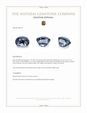 1.18 Ct. Blue Spinel from Ceylon (Sri Lanka) Appraisal