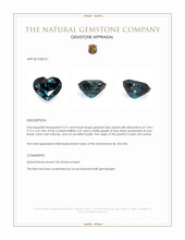 2.51 Ct. Greenish Blue Spinel from Ceylon (Sri Lanka) Appraisal