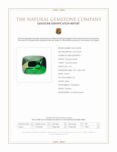 1.03 Ct. Tsavorite Garnet from Tanzania Scan Report