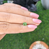 0.64 Ct. Tsavorite Garnet from Tanzania Life Style