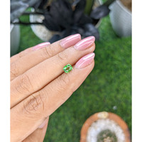 0.64 Ct. Tsavorite Garnet from Tanzania Life Style