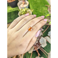 3.03 Ct. Orange Spessartite Garnet from Madagascar Life Style